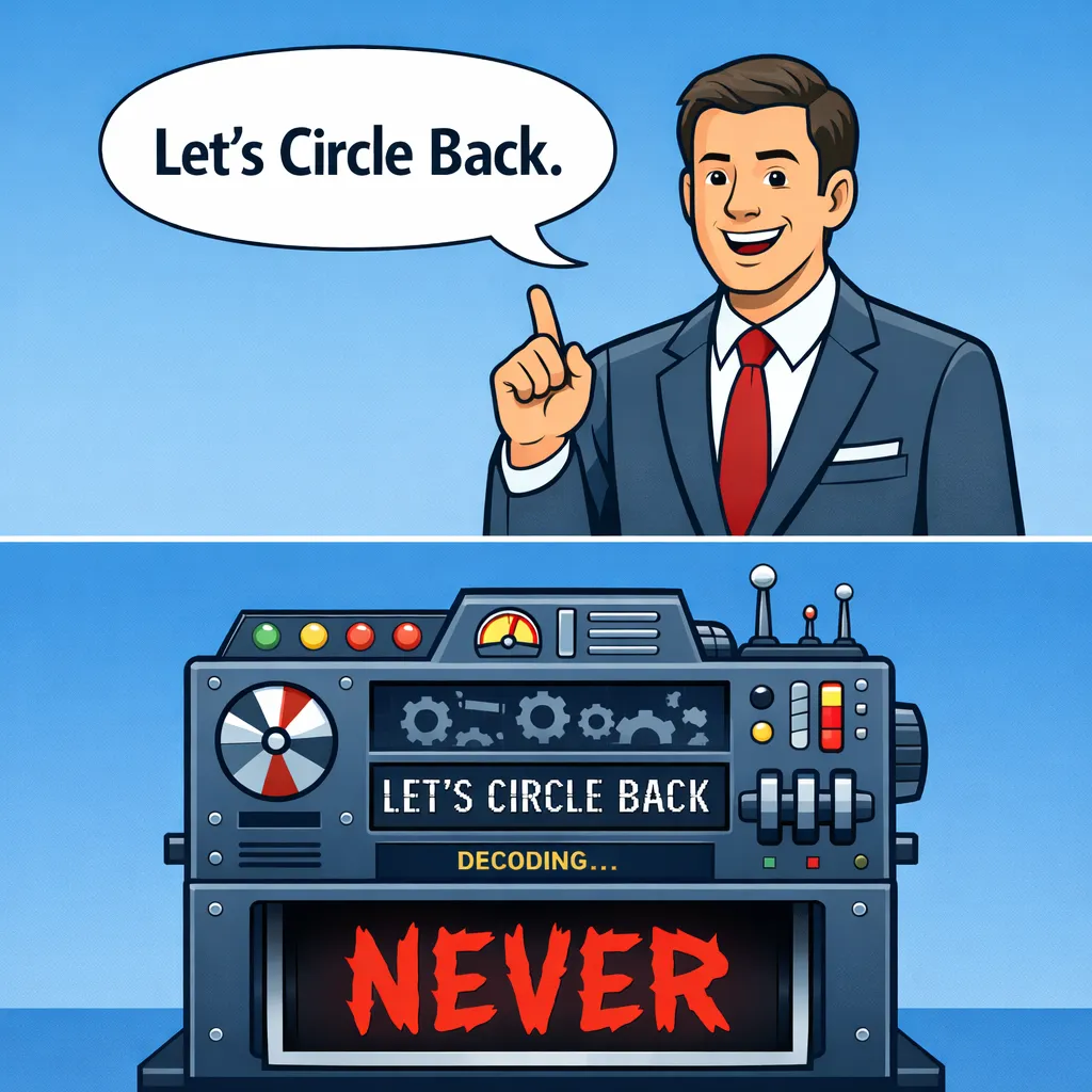 Translating Corporate Speak: What "Let's Circle Back" Actually Means