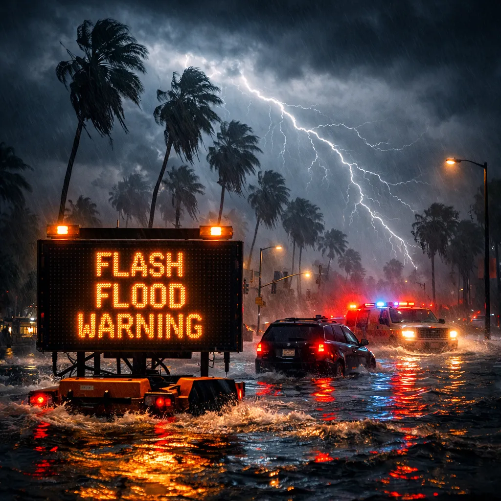 Flash Flood Warning California: Pineapple Express Triggers Flooding and Rare Tornado Alerts